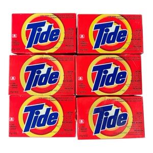 VTG Tide Single Use Powder Detergent 2003 Lot of 6 Boxes 1.8 oz Sample Laundry